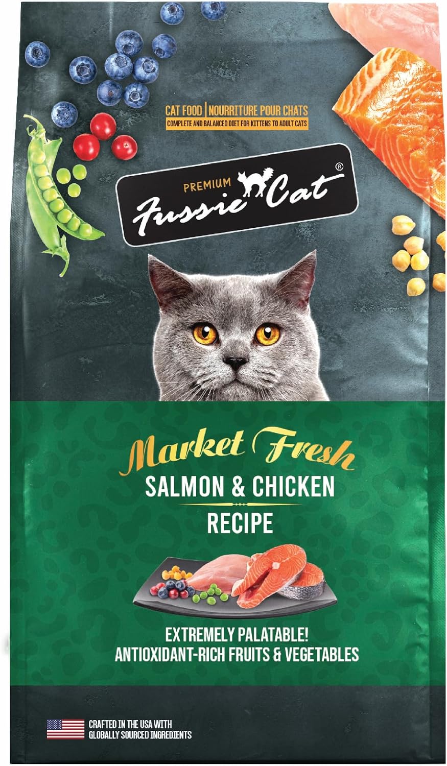 Fussie Cat Market Fresh Salmon Recipe,Dry Cat Food