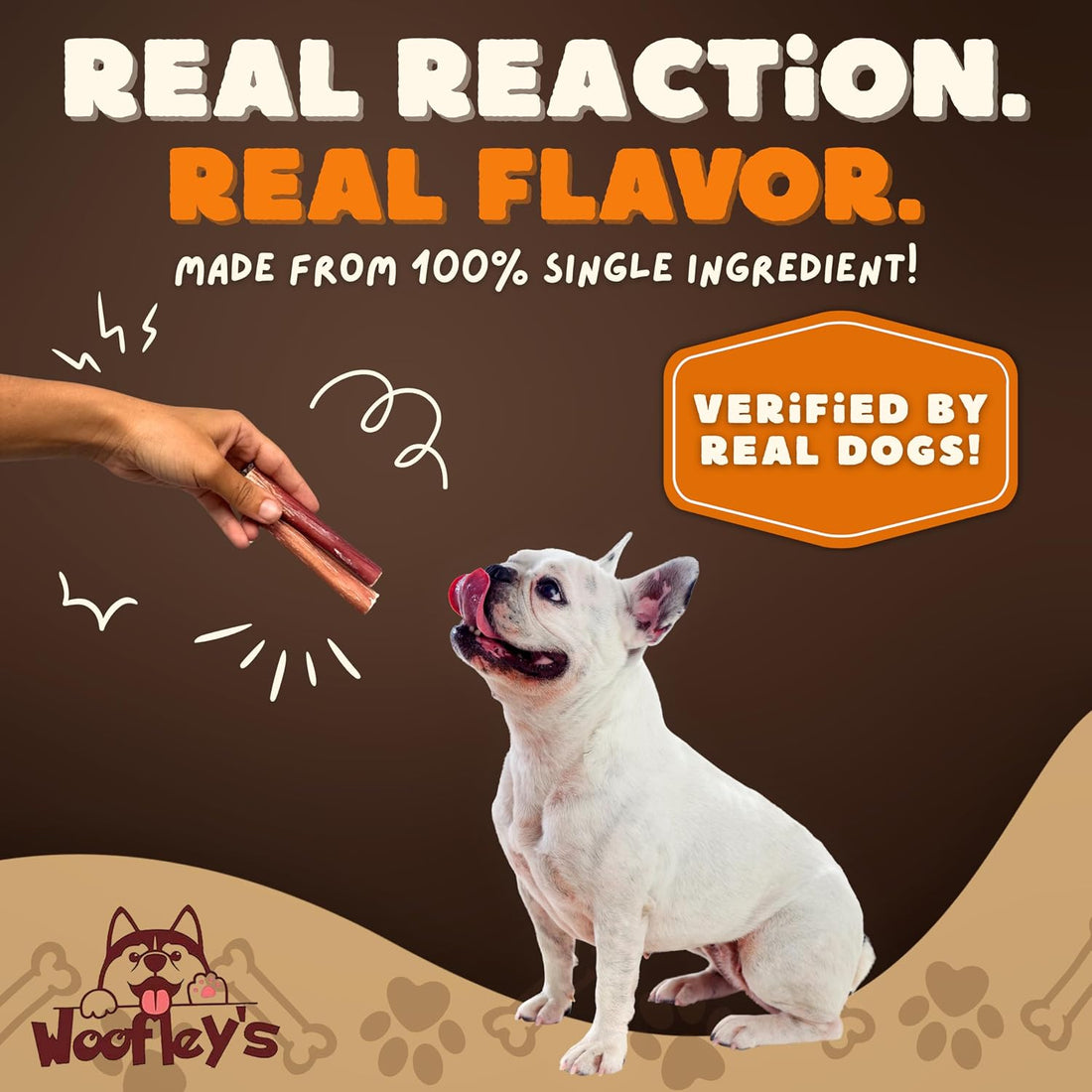Woofley's 4-5" Bulk Bully Sticks - - Bully Sticks for Dogs