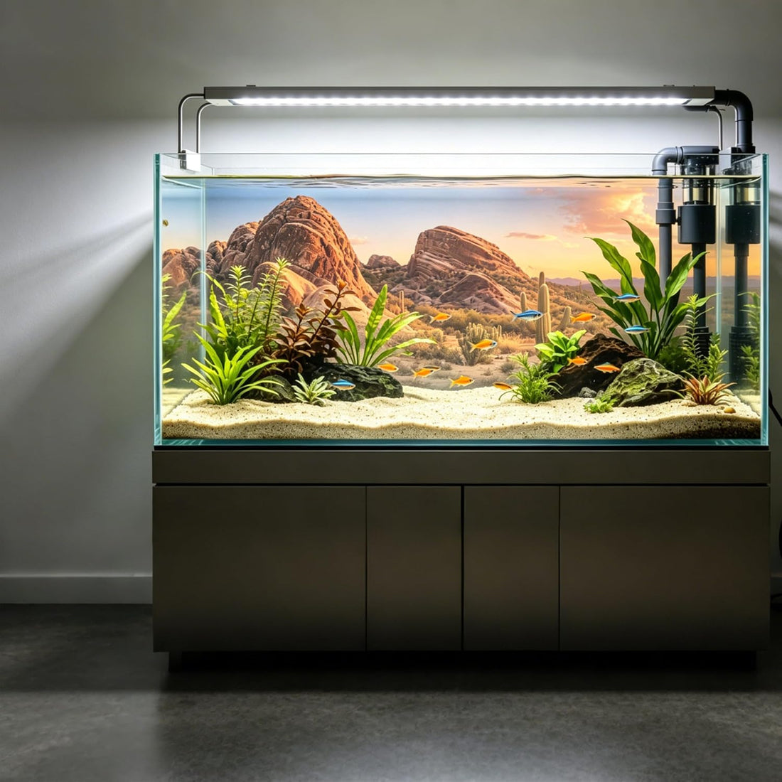 4Pcs Reptile Tank Background, 36x18 Inch Double Sided