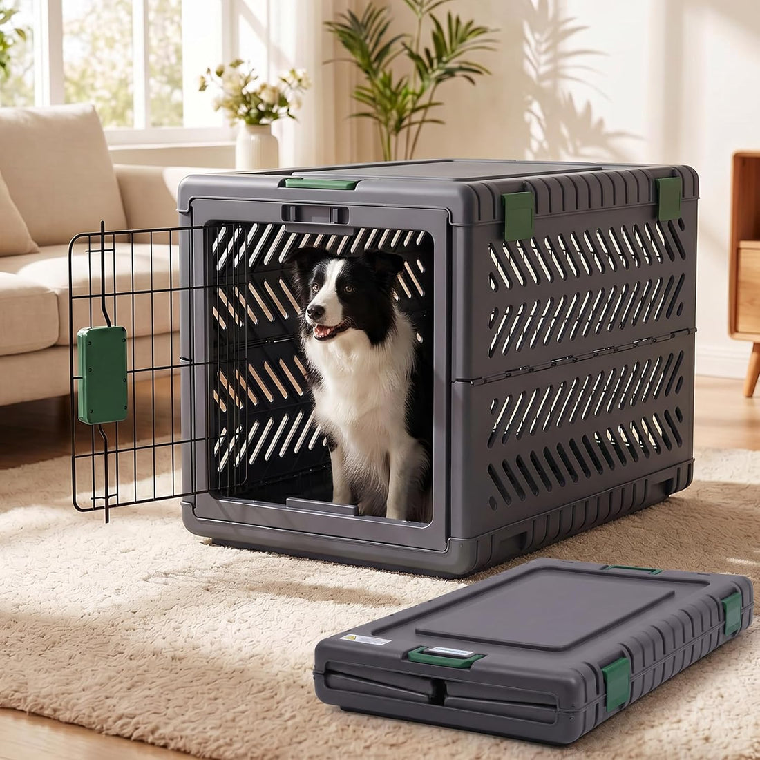 28 in Handle Basic Dog Crate for Indoor Use, Pet Kennel Cage