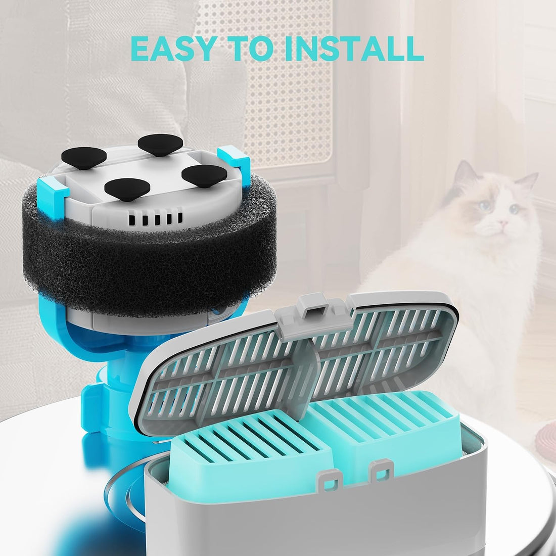 FOFNON Dog Water Fountain Filter: 12 Pet Water Fountain Filters