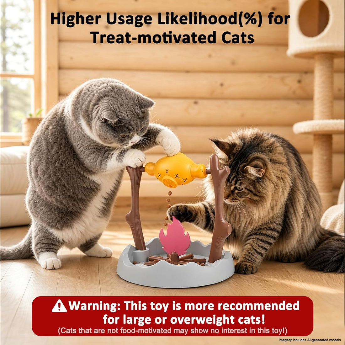 SZEE Cat Treat Puzzle Dispenser Toy