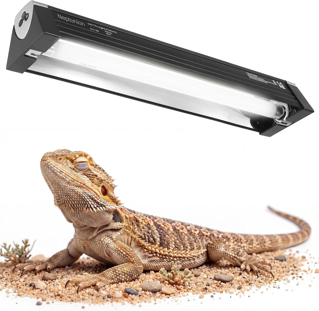 8W Reptile T5 HO UVB 12.5" 5.0 Light Fixture with Tube
