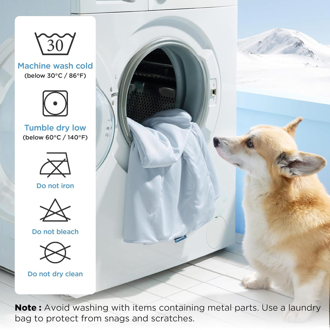 Bedsure Cooling Blanket for Small Dogs with Breathable Air-Core Fill