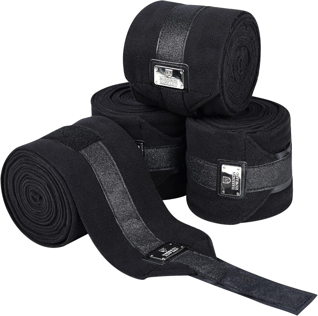 Harrison Howard 4-Pack Horse Polo Wraps, Leg Wraps for Horses
