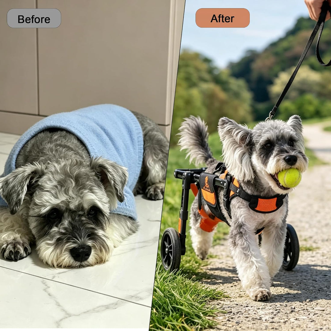Dog Wheelchair for Back Legs, Adjustable Mobility Support for dogs