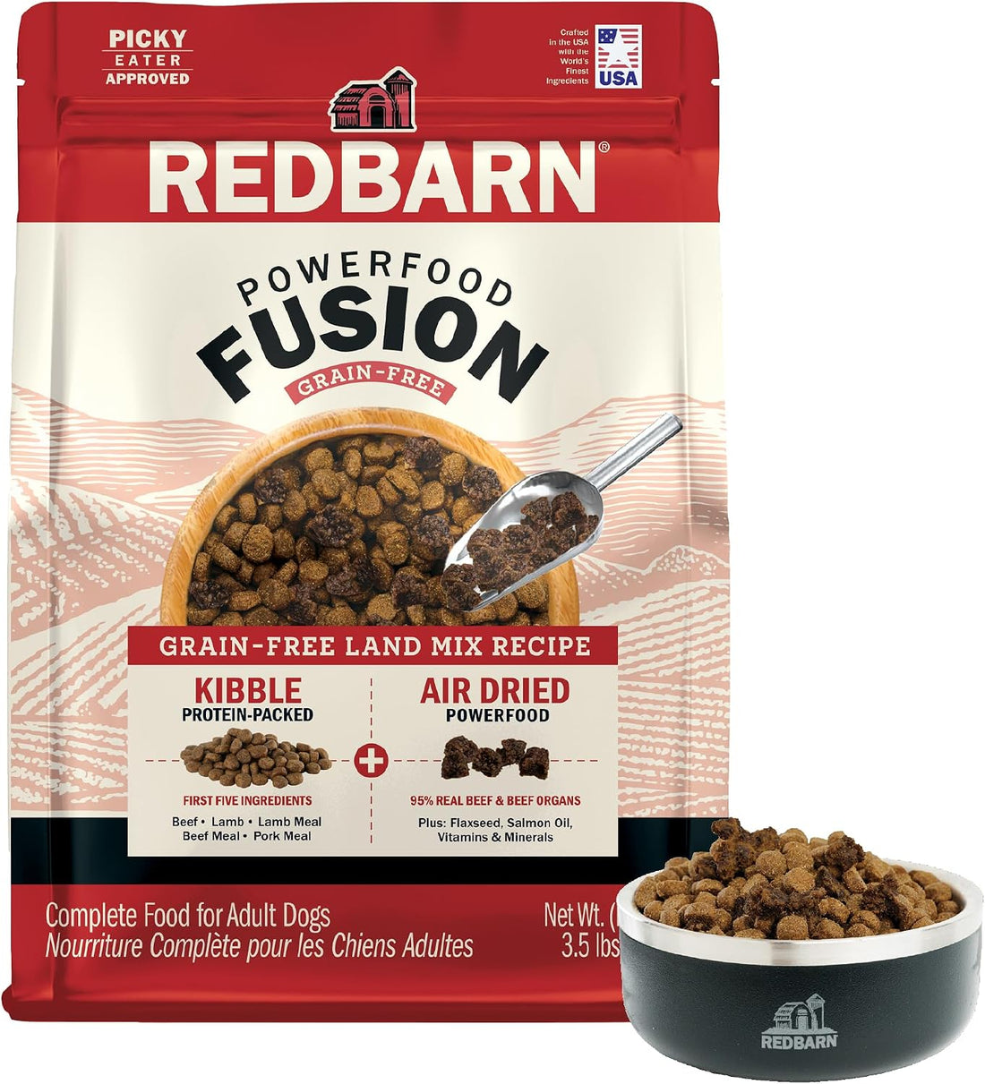 Redbarn Air Dried Powerfood Fusion Kibble Grain Free Land Mix Recipe
