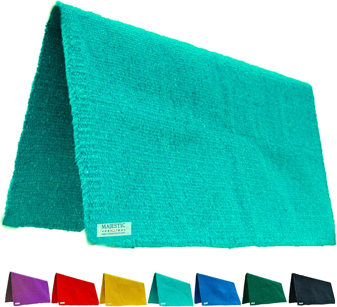 Majestic Ally Solid Color 34"x 36" Traditional Acrylic Saddle Blanket