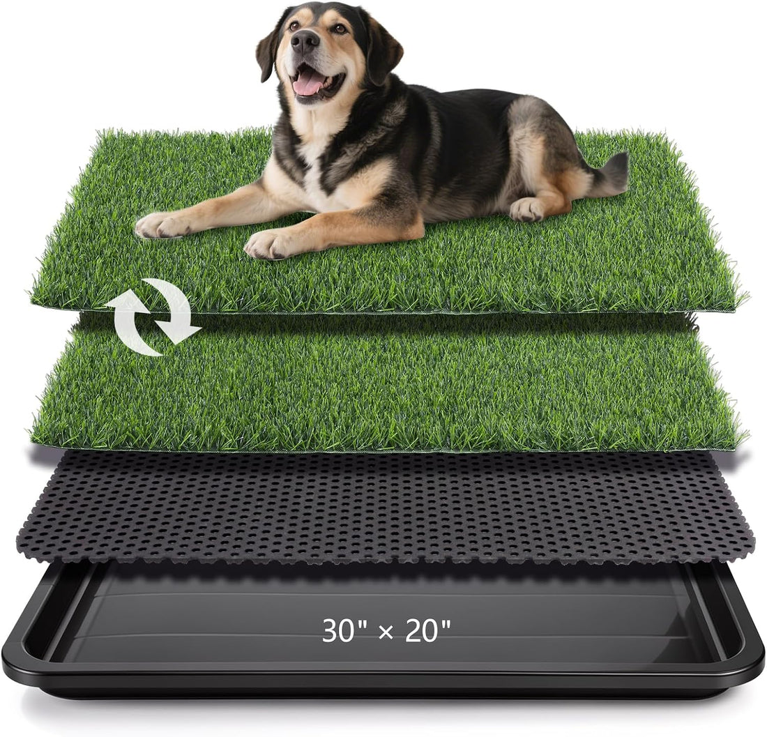 ondware Dog Grass Pad with Tray, 30 x 20 in