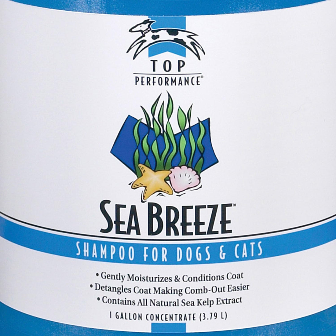 Top Performance Sea Breeze Dog and Cat Shampoo, 1-Gallon