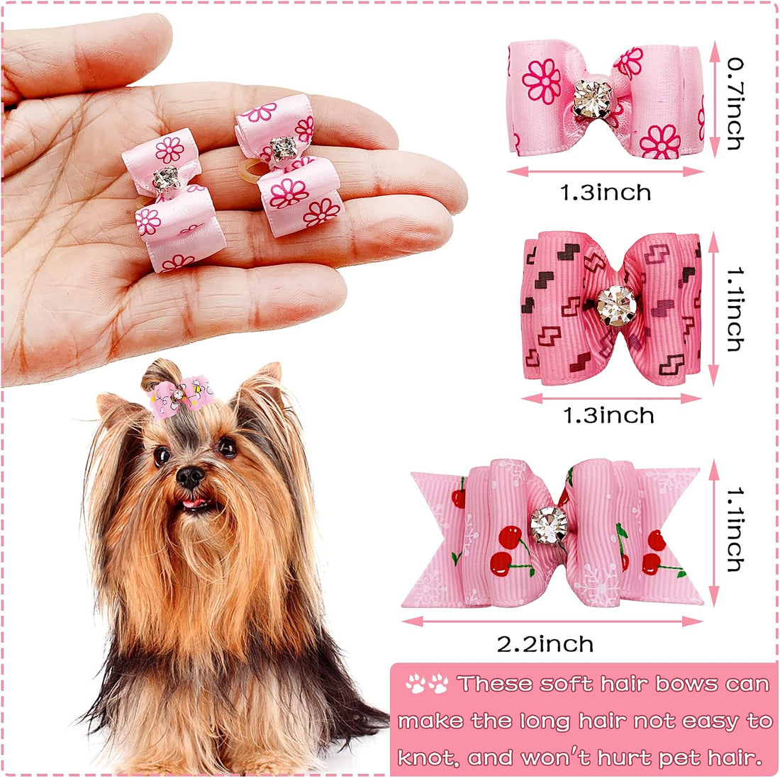 PET SHOW Mixed Styles Pet Cat Puppy Topknot Small Dog Hair Bows