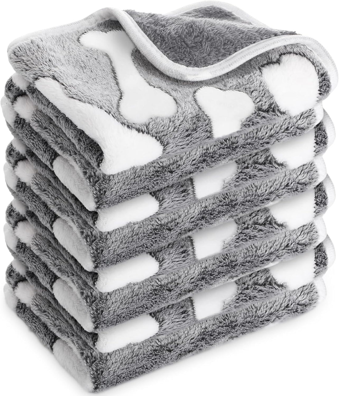 Reginary 4 Pcs Guinea Pig Fleece Cage Liners, Heart Pattern