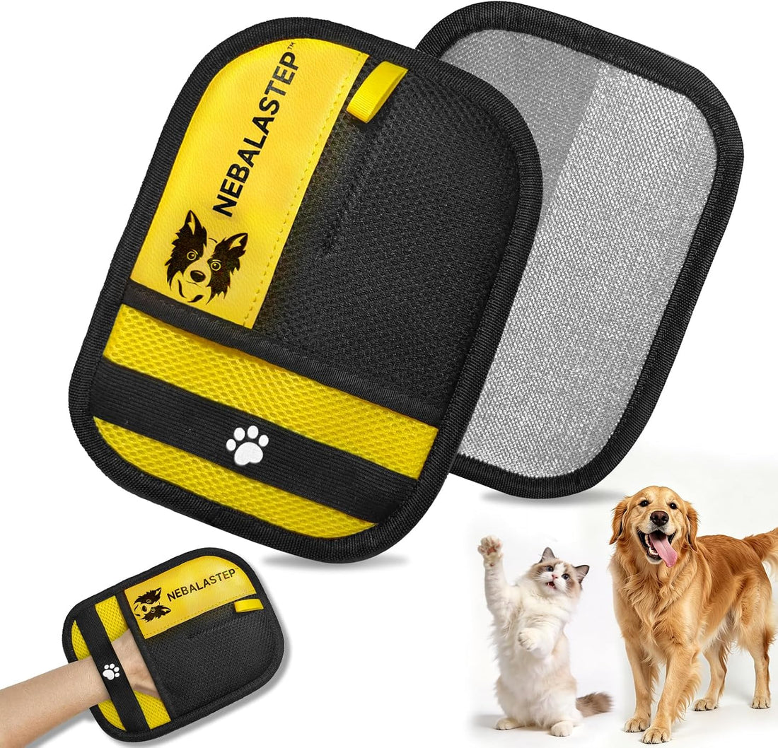 Pet Hair Remover Gloves Brush for Dogs & Cats,Electrostatic Reusable