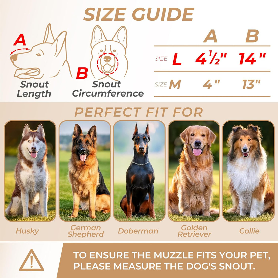 CleverTail German Shepherd Muzzle for Large Sized Dog