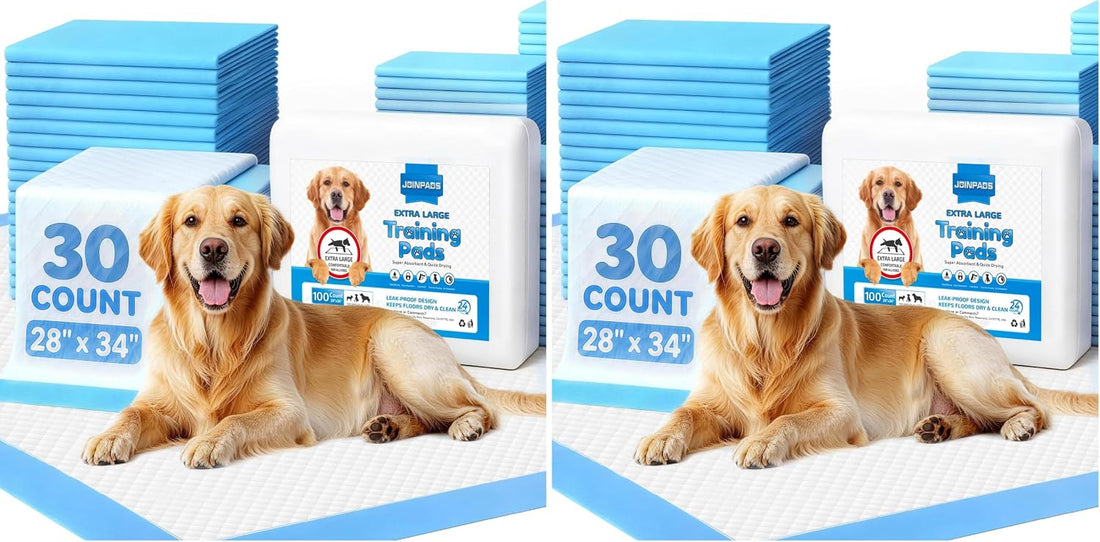 100 Count Puppy Pads 28"x34", Extra Large, Super Absorbent