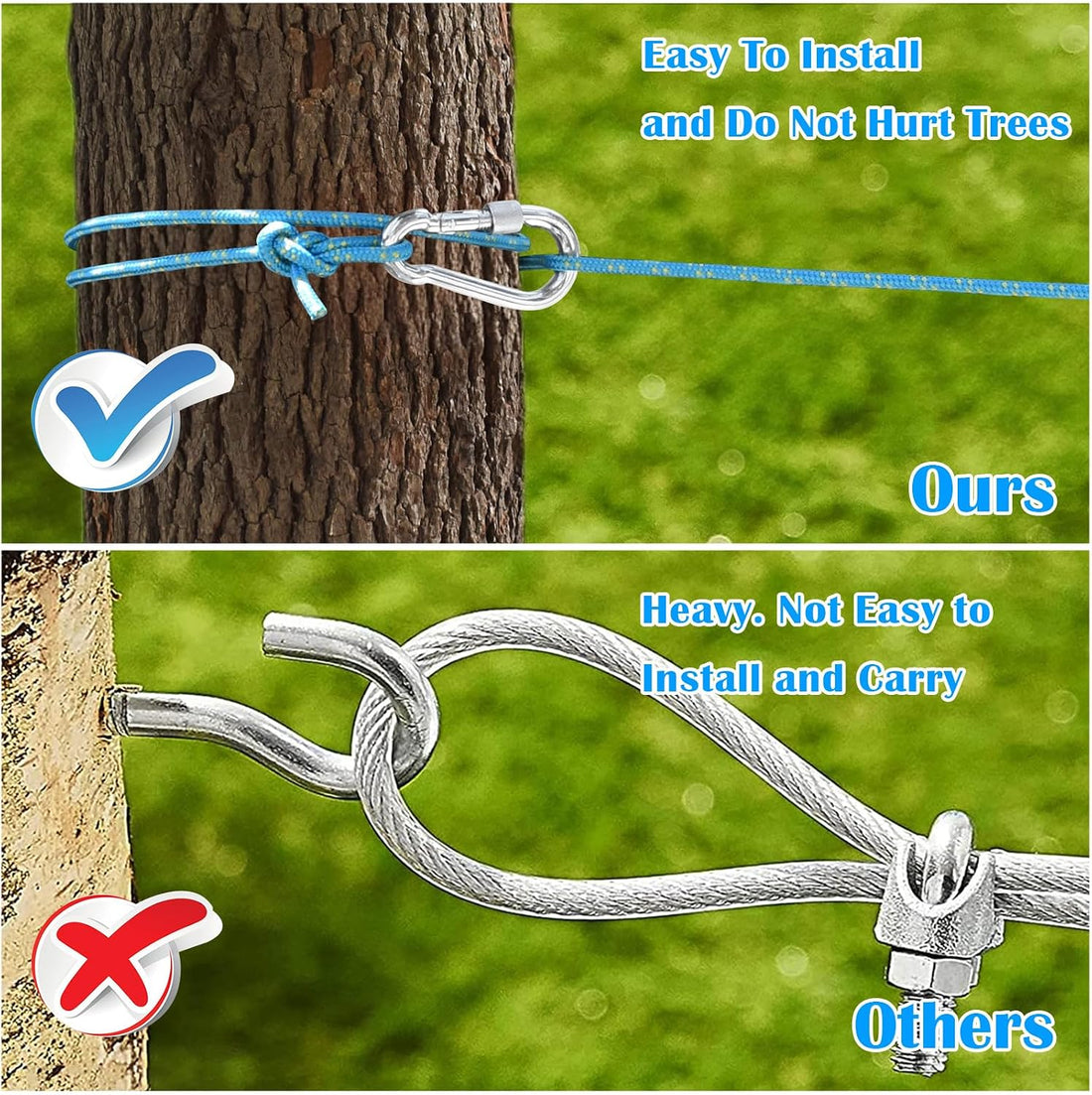 Upgraded Dog Tie Out Cable for Camping