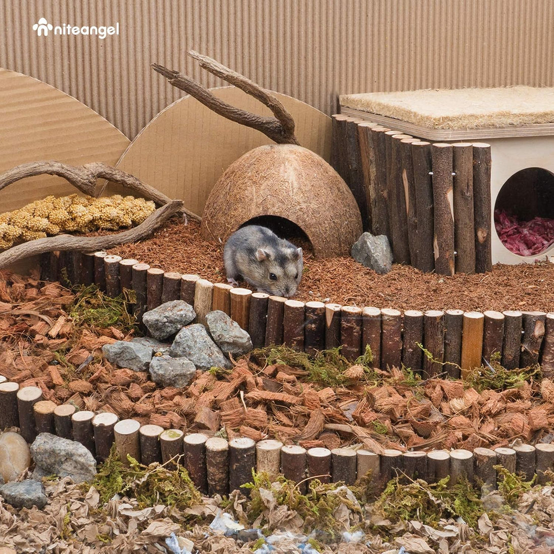Niteangel Natural Coco/Cork Hamster Bedding