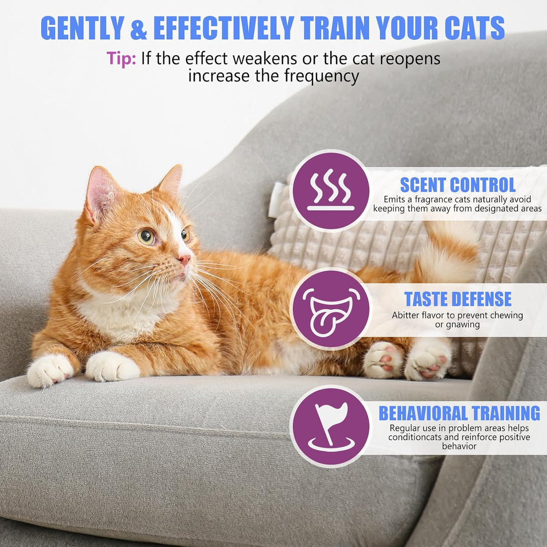 Cat Deterrent Spray 2 Pack, Anti-Scratch & Marking Training Aid