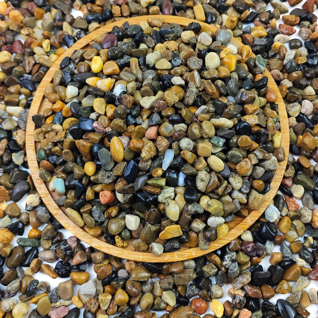 FANTIAN 5 lbs Aquarium Gravel, 1/4 Inch Pea Gravel for Fish Tank