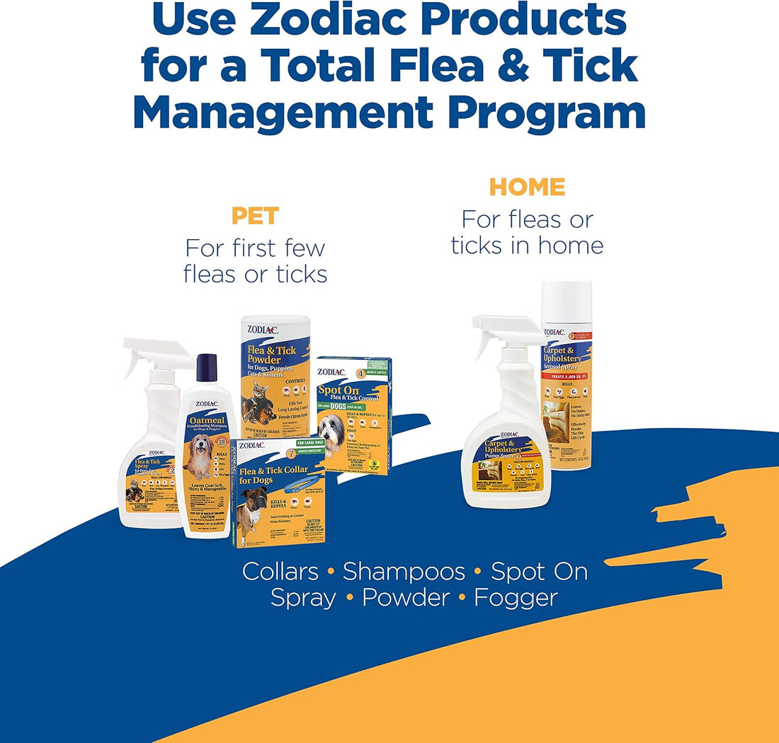 Zodiac Spot On Flea & Tick Prevention for Cats 5 lbs and Over, 4 Pack