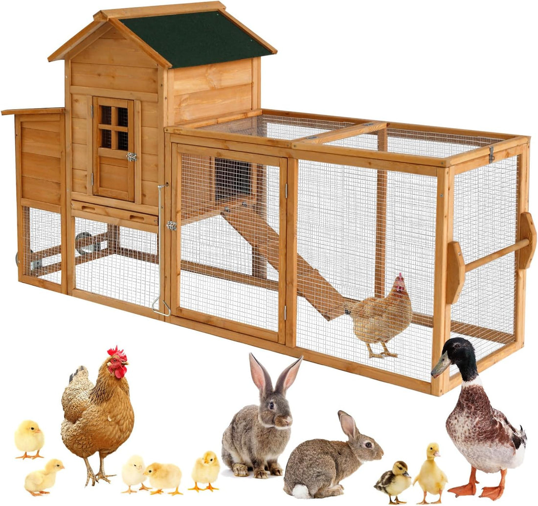 Chicken Coops for 1-2 Chickens with Wheels