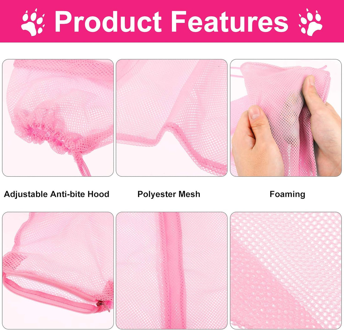 Patelai 5 Pcs Cat Bathing Bag Set Cat Grooming Bag