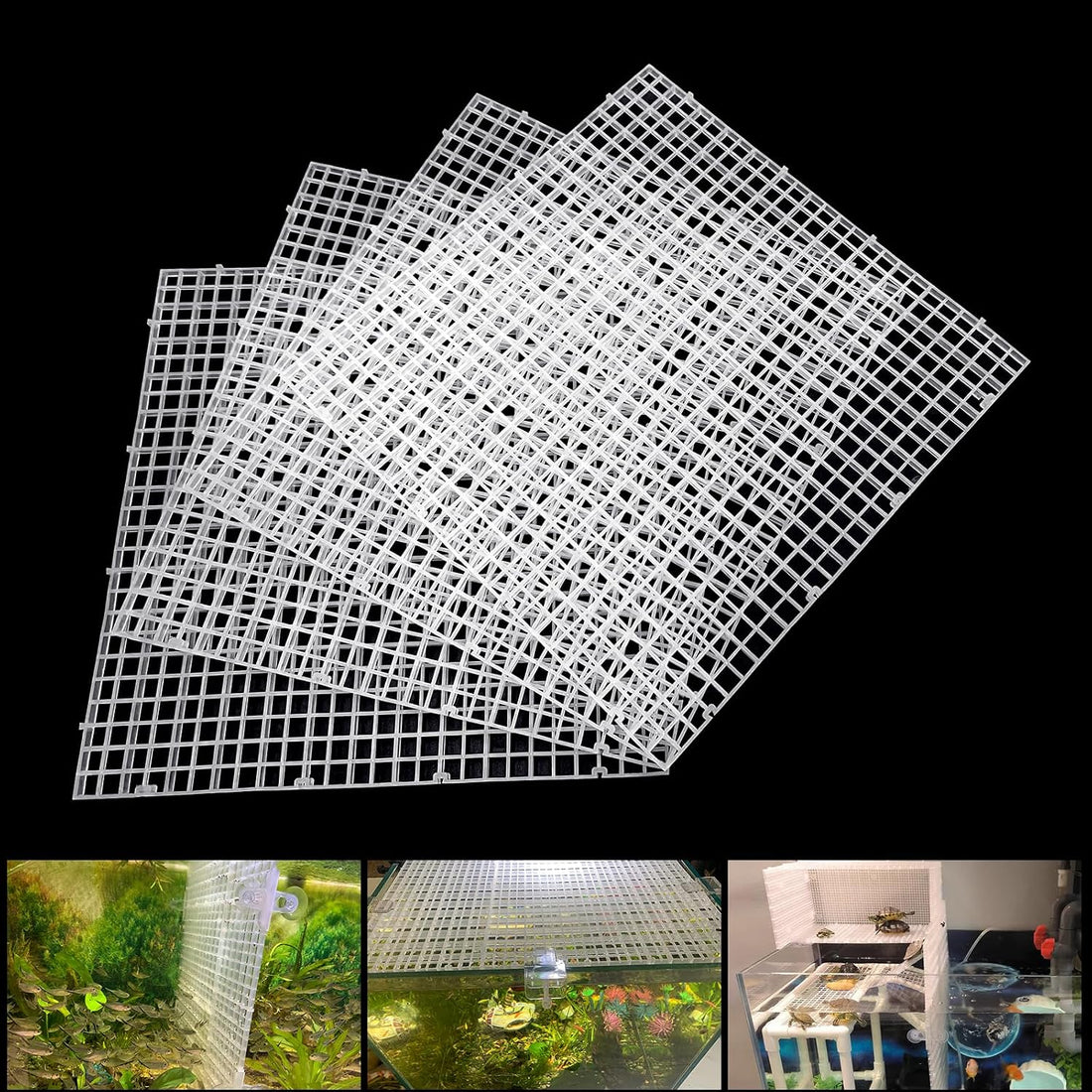 Adjustable Platic Grip Panel Aquarium Fish Tank Divider Filter Bottom