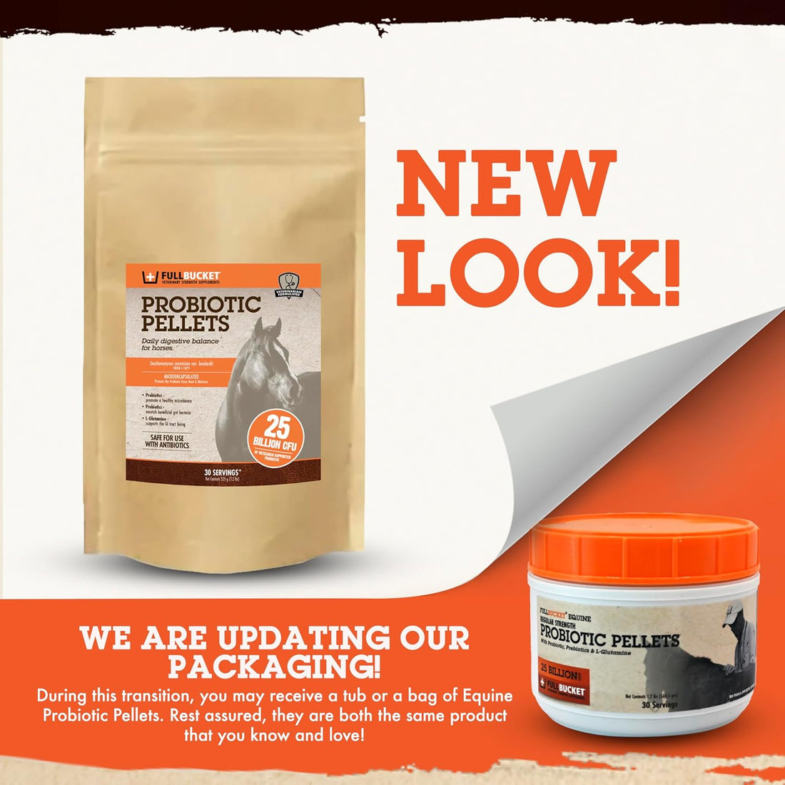 FullBucket Equine Probiotic Pellets with Saccharomyces boulardii