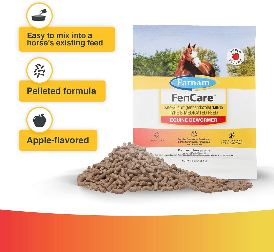 Farnam FenCare Safe-Guard 1.96% Equine Dewormer 5 Ounces