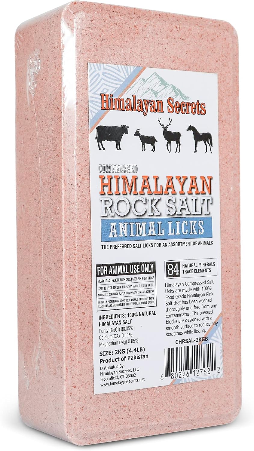 Himalayan Secrets Compressed Salt Lick for Livestock & Wildlife, 11 lb