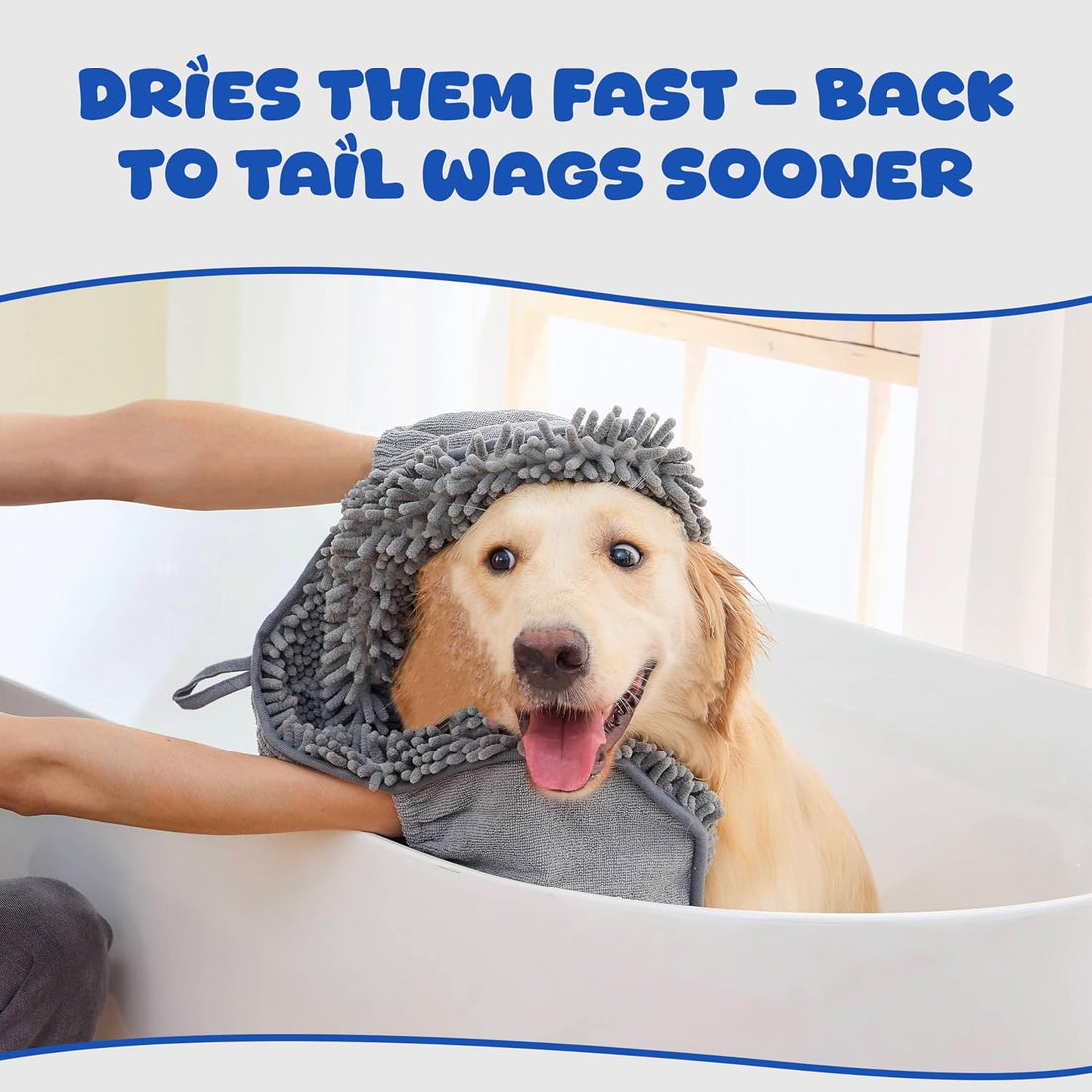Dog Towel for Drying Dogs, Absorbent Microfiber Bath Towel