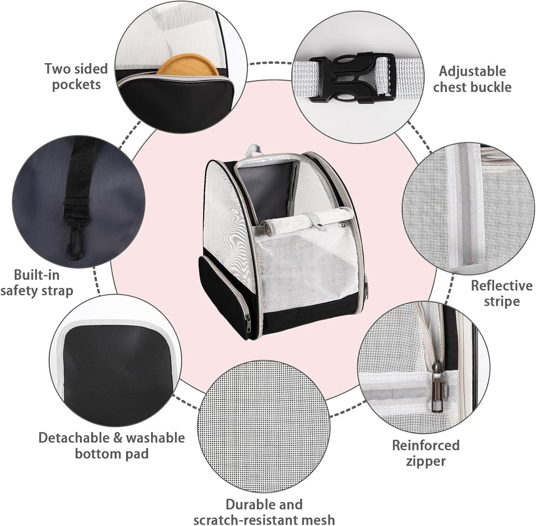 Cat Backpack Carrier,Pet Carrier Airline Approved for Small Dog Cat