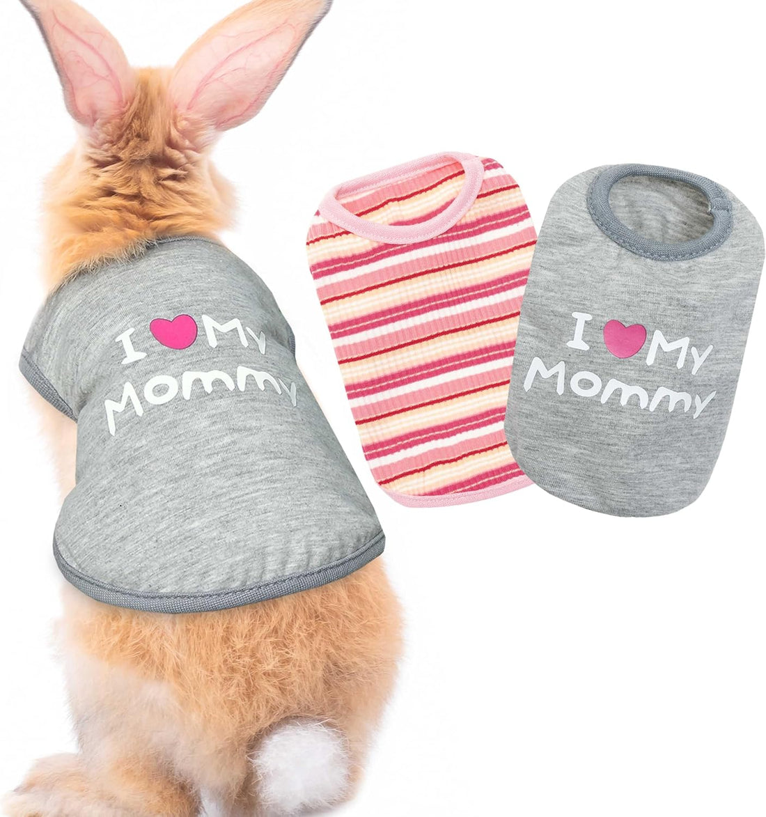 Guinea Pig Clothes (2-Pack), Soft Small Animal Vest T-Shirt