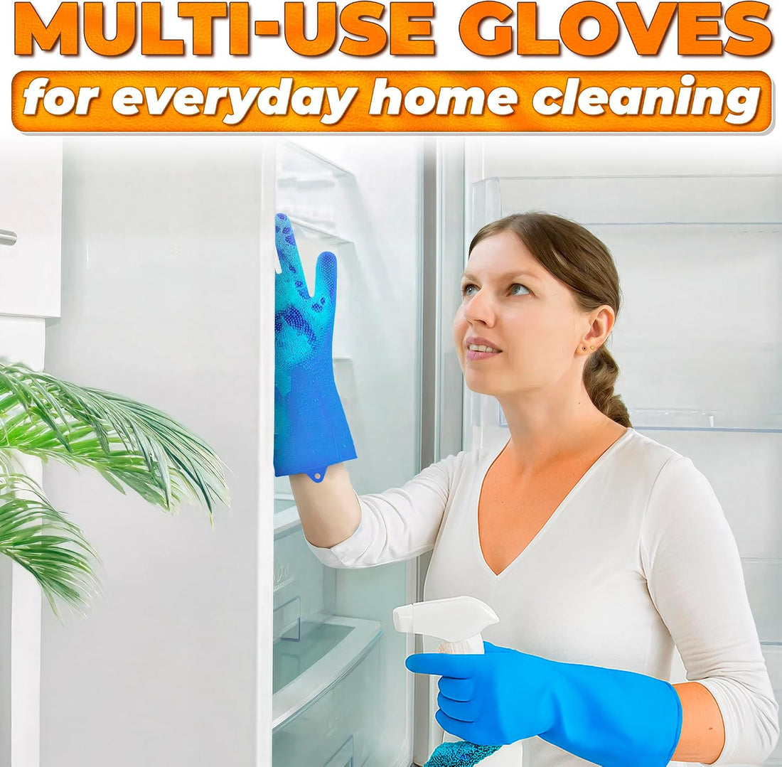 Cat and Dog Shampoo Gloves with 3000 Soft Bristles
