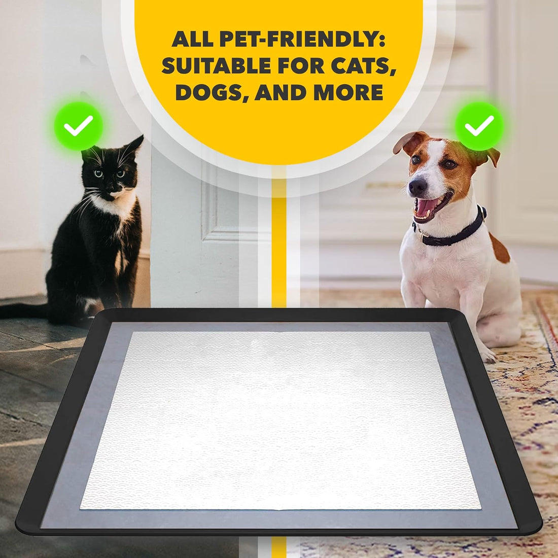 Dog Pee Pad Holder - Fits Up to 24” x 24” Pee Pad