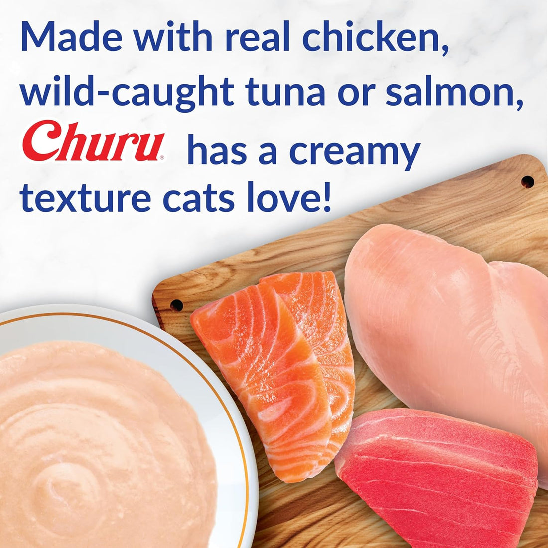 INABA Churu for Senior 10+, Creamy Lickable Cat Treats with Taurine