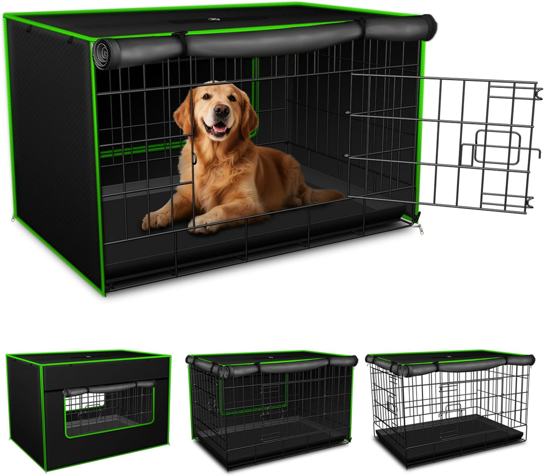 Dog Crate Cover, Insulated Dog Kennel Cover & Dog Cage Cover