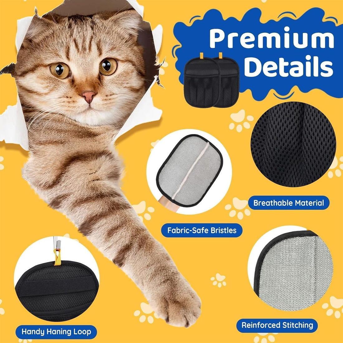 SmartTrends-2 Packs Pet Hair Removal Glove for Dogs & Cats