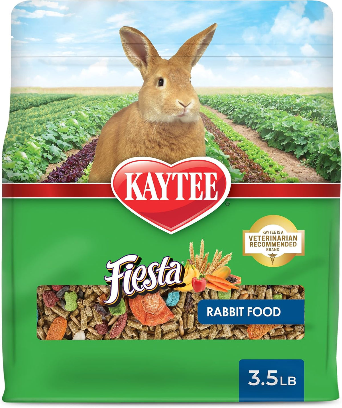 Kaytee Fiesta Rabbit Food, Supports Dental Health and Digestion