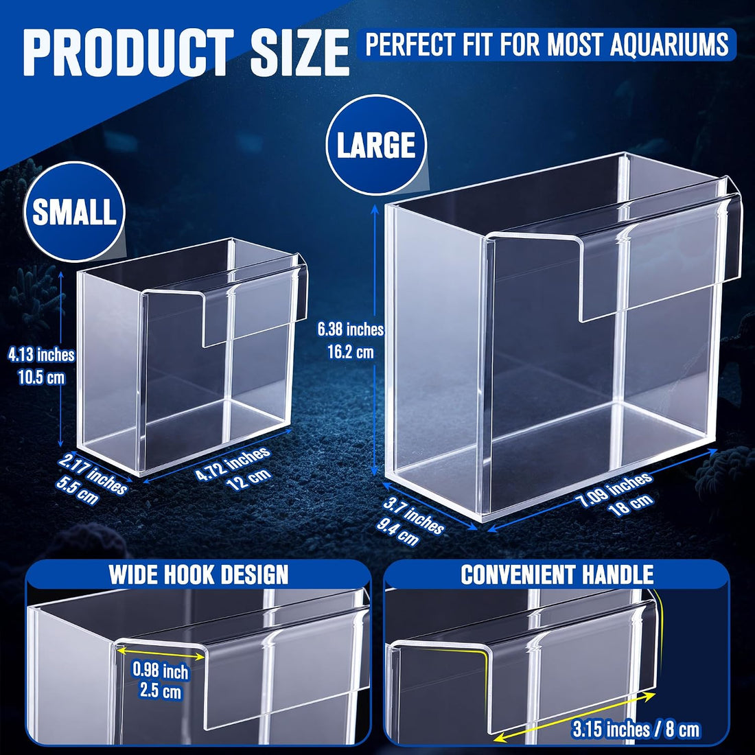 2 Pack Drip Acclimation Container for Fish, Coral & Shrimp