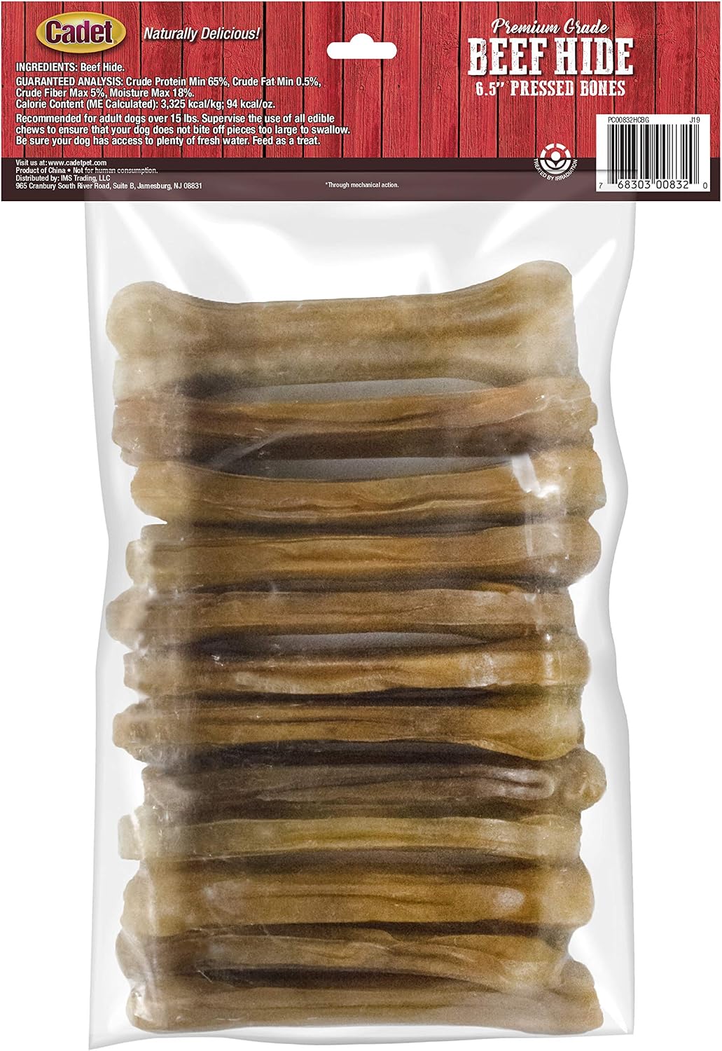 Cadet Premium Grade Pressed Beef Hide Bones