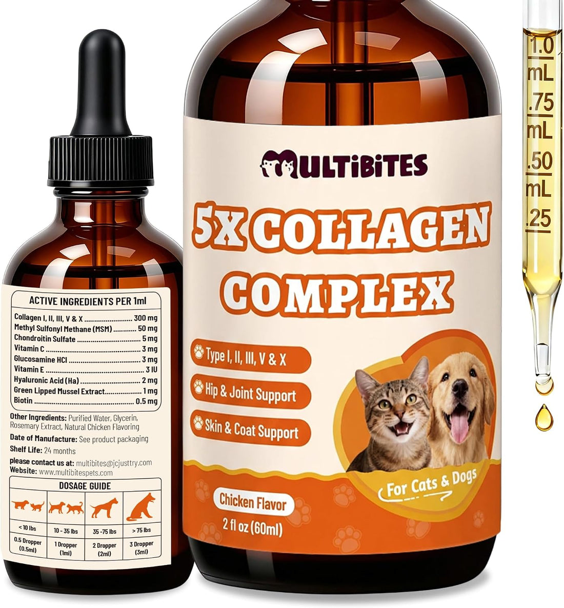 Cat & Dog Probiotics for Constipation Relief & Gut Health 2fl oz