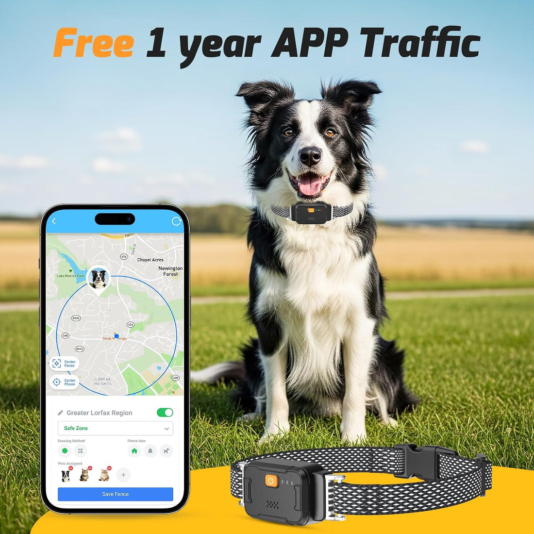 MASBRILL Electric Dog Fence with APP