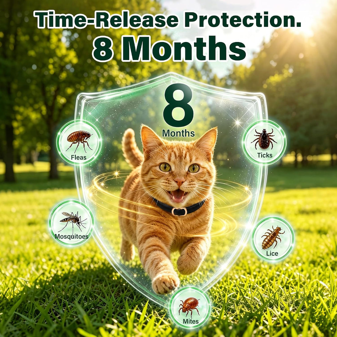 6 Packs Flea and Tick Collar for Cats