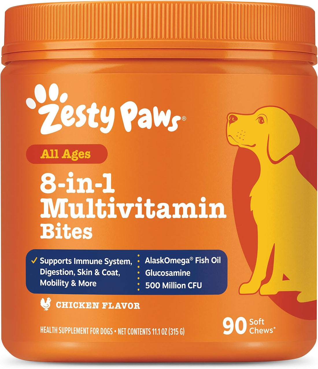 Zesty Paws Dog Multivitamin, Chewable Dog Vitamins and Supplements