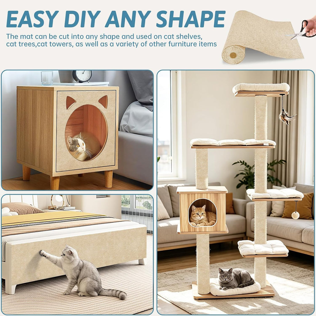 Heavy Duty Cat Scratch Mat for Couch