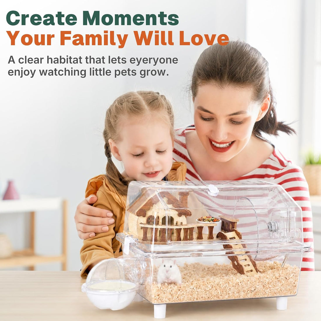 8-in-1 Hamster Cage Kit, 16 x 11 x 11.8 in