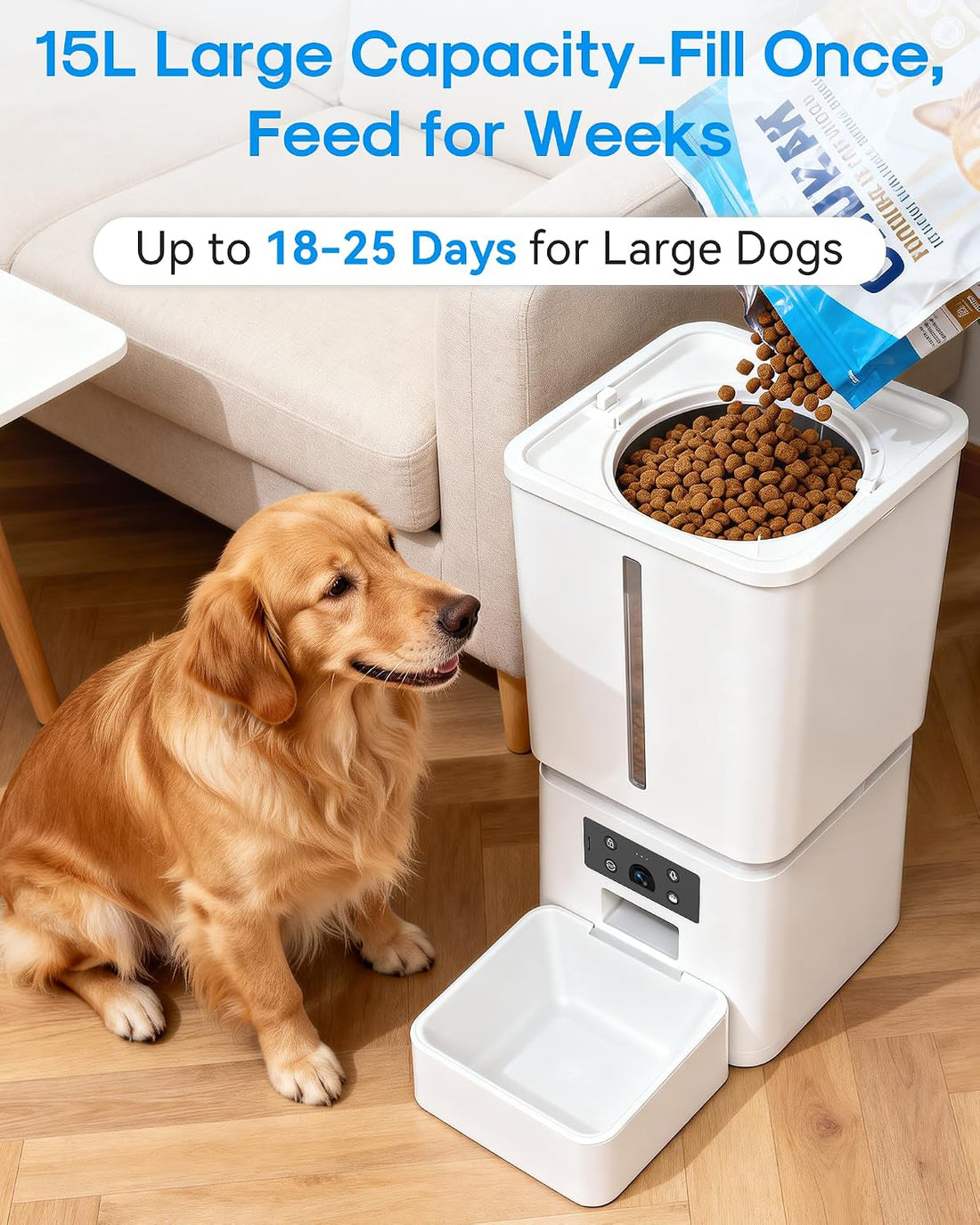 Gwozn Automatic Dog Feeder Large Breed