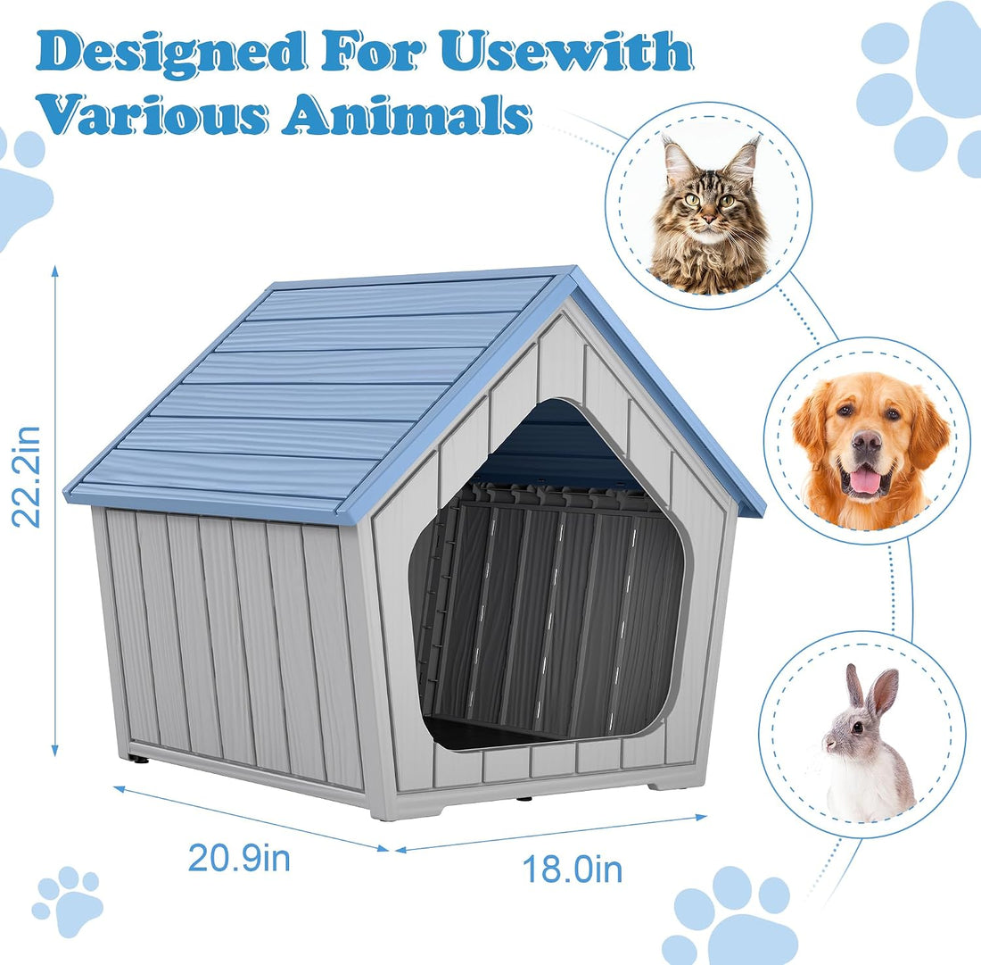KAMABOKO Outdoor Cat House – Durable Pet Shelter with Ventilation