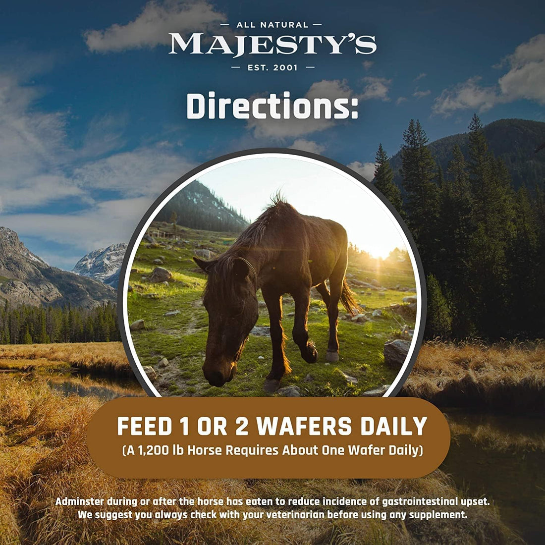 Majesty's Omega Wafers - Superior Horse / Equine Skin, Coat
